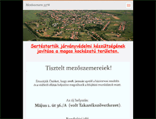 Tablet Screenshot of mezoszemere.com
